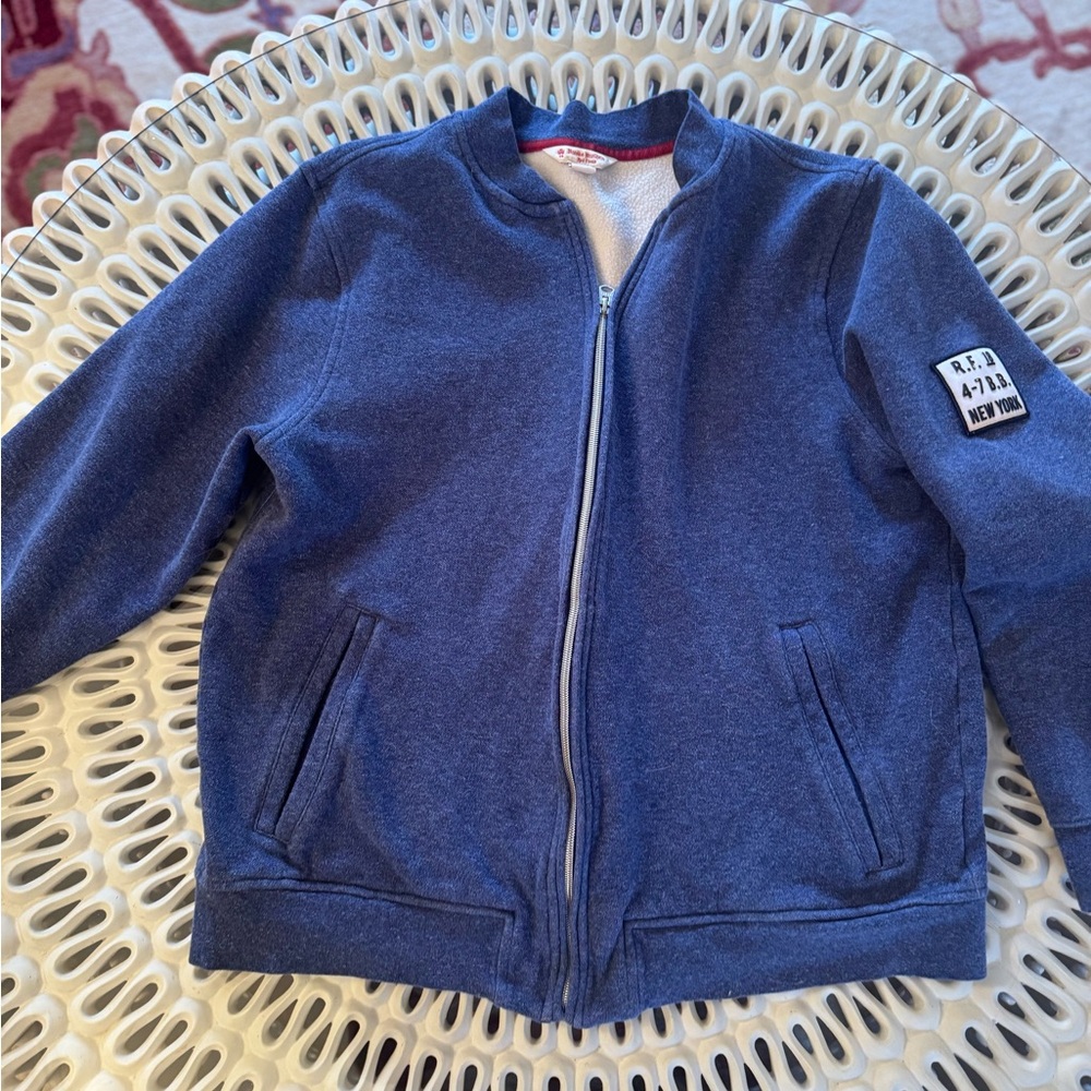 Brooks Brothers Blue Zip-Up Jacket